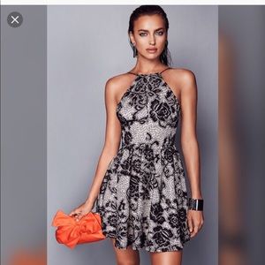 Beautiful Bebe Square Neck Halter Dress- Size 8.